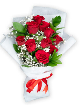 RED ROSE BQT(10 ROSES)