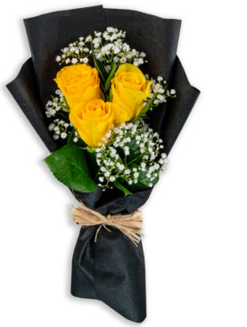 YELLOW BQT (3 ROSES)