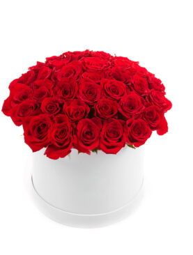 BOX FLOWERS (30 RED ROSES)