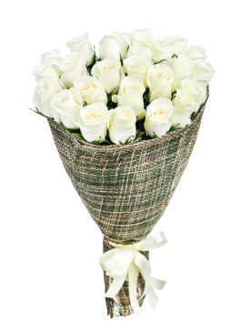 30 WHITE ROSES