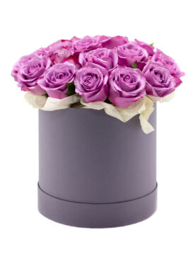 BOX FLOWERS (30 Purple ROSES)